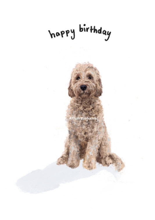 Birthday Cockapoo ~ A6 Cards