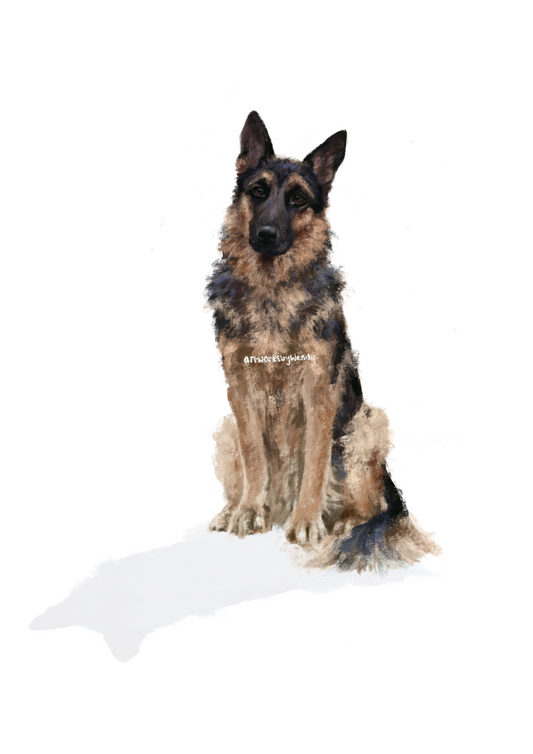 German Shepard ~ Print