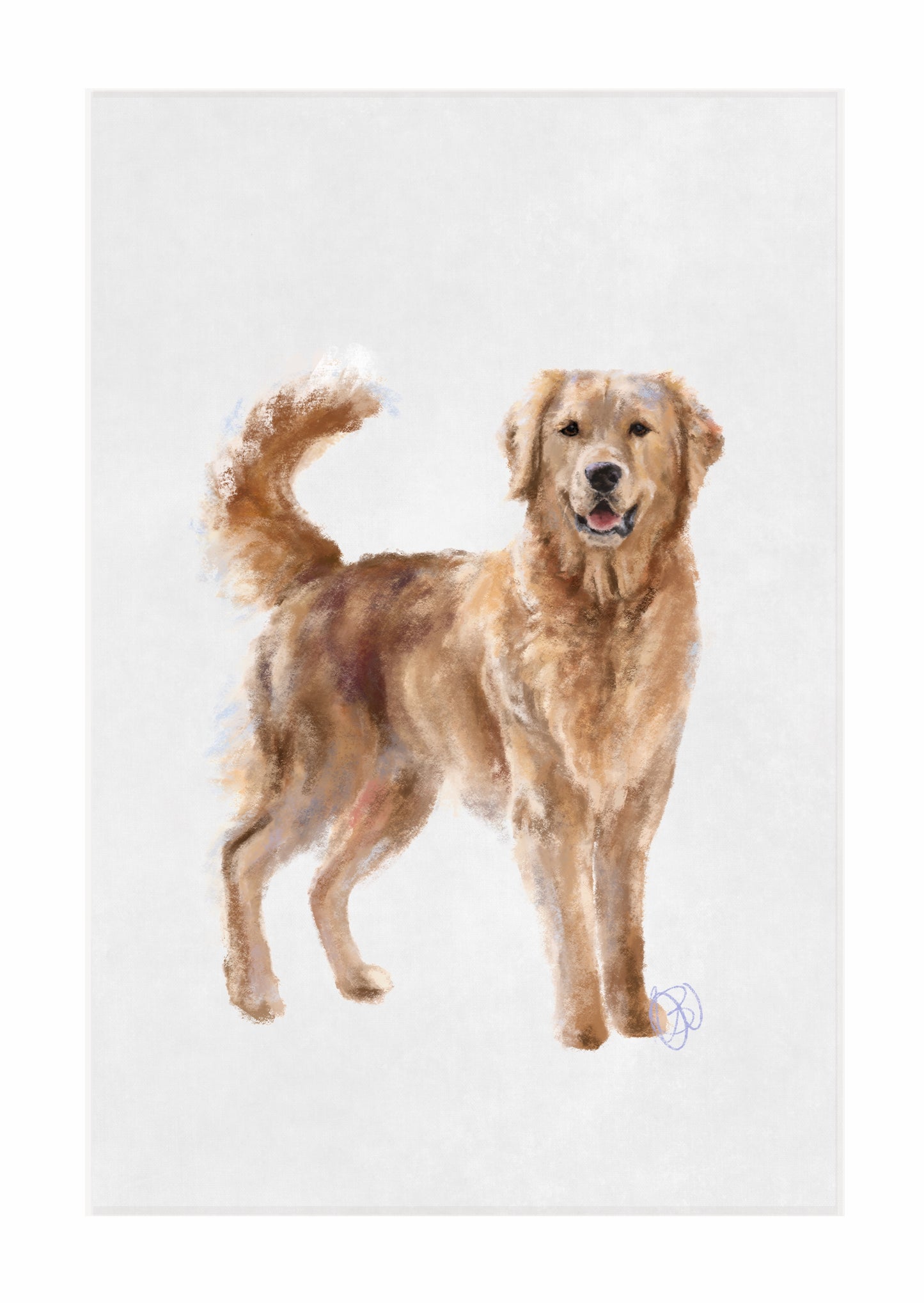 'Happy you're home' Golden Retriever