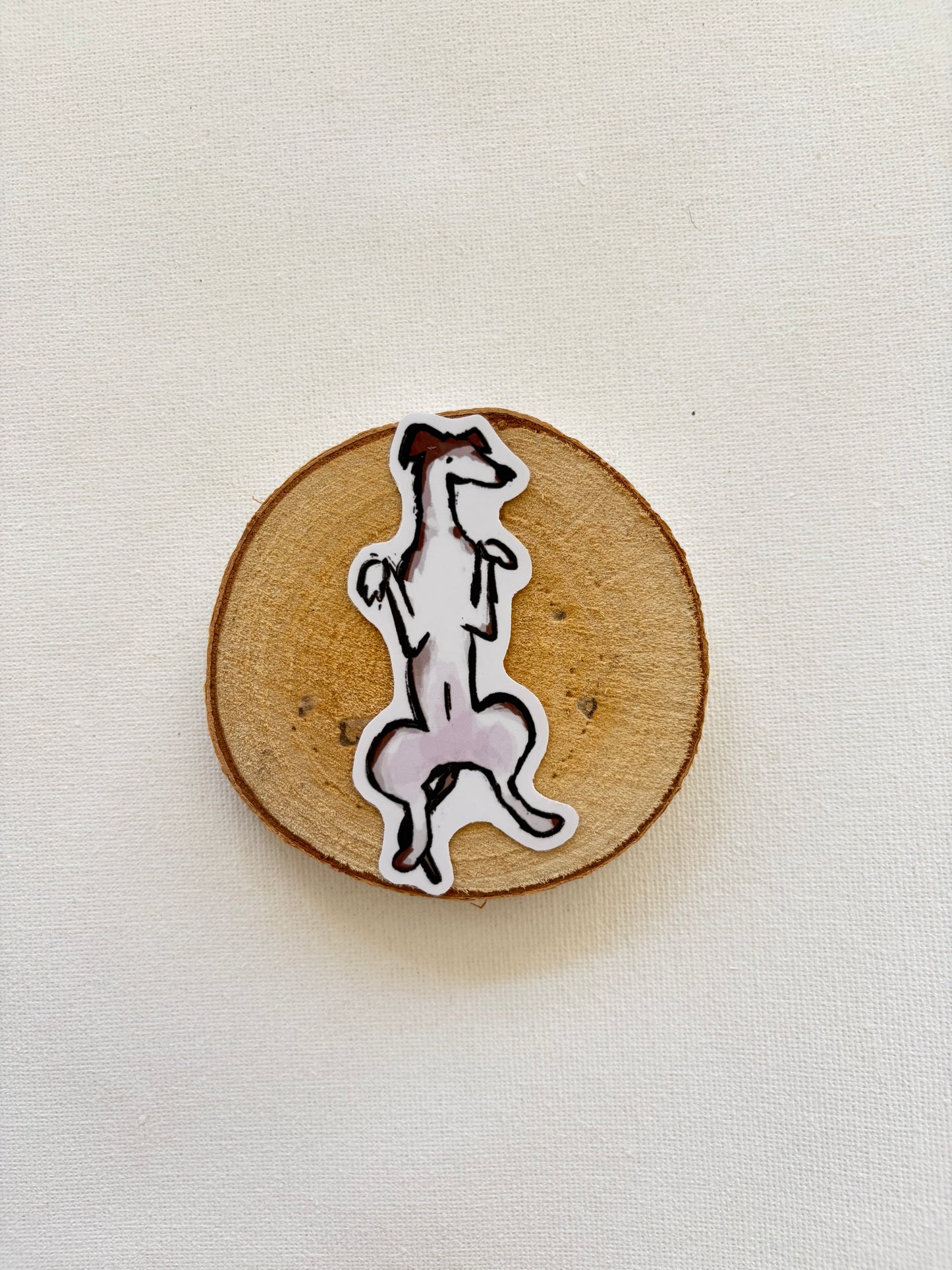 Sighthound belly rub stickers