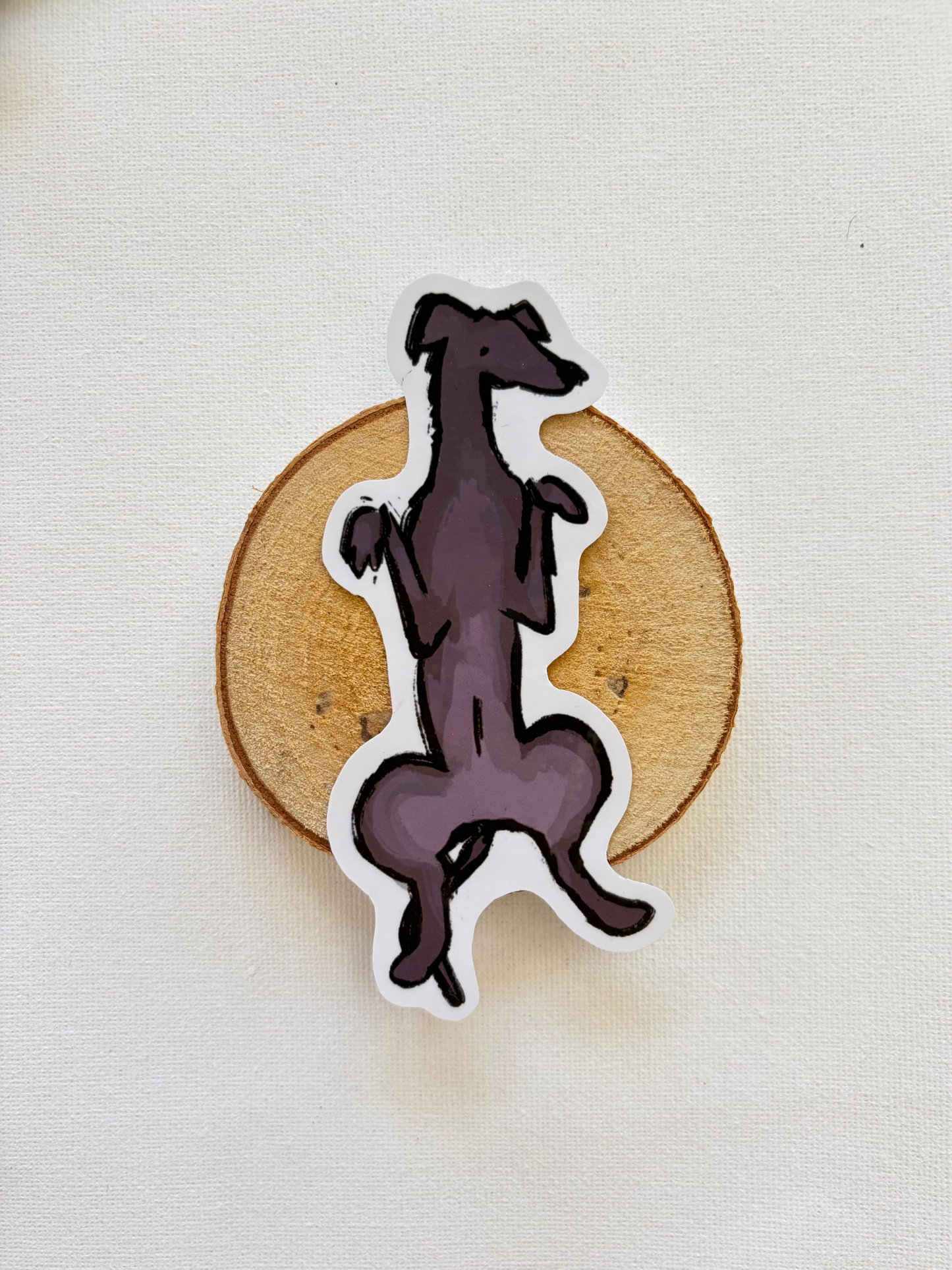 Sighthound belly rub stickers
