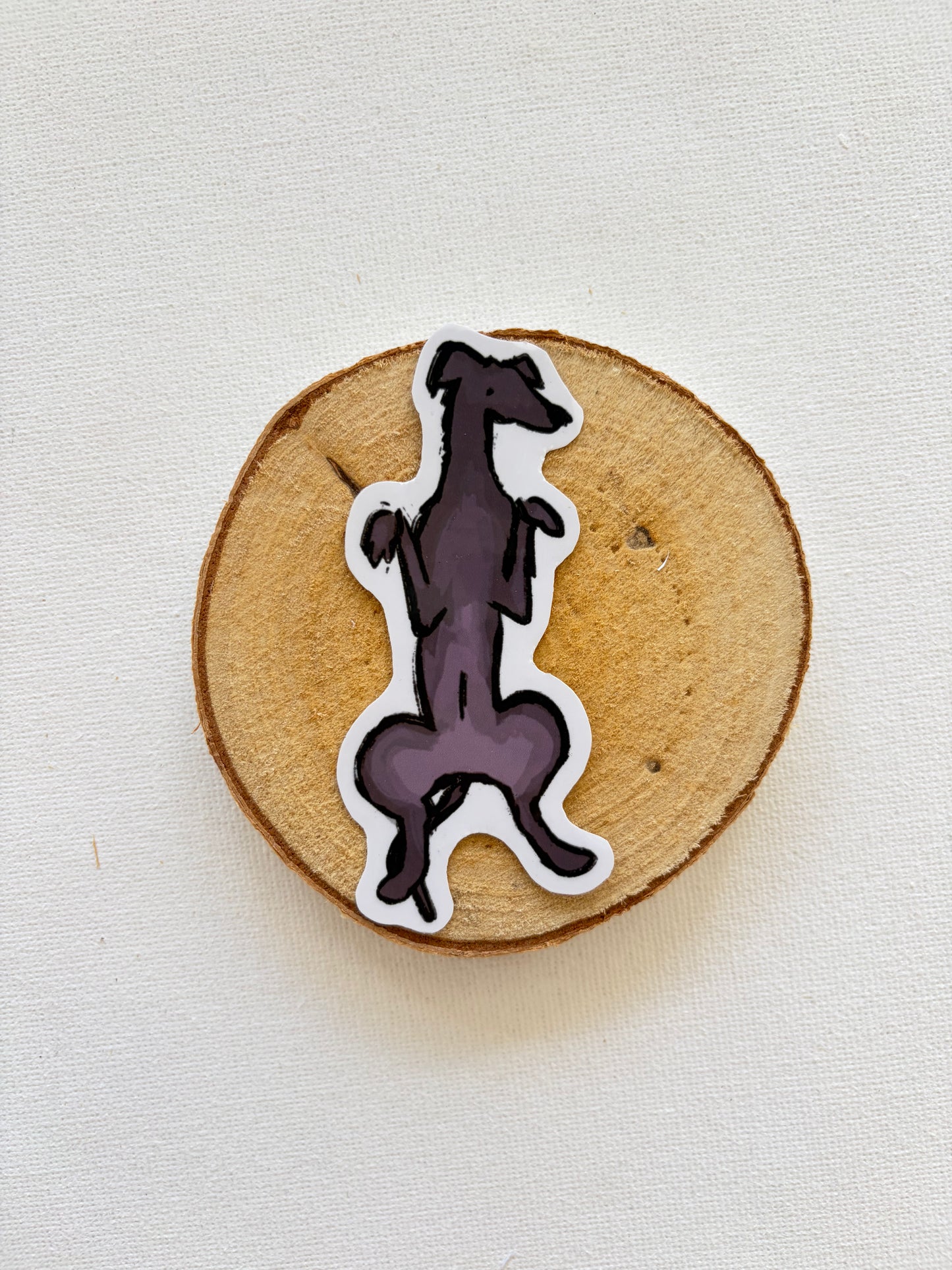 Sighthound belly rub stickers
